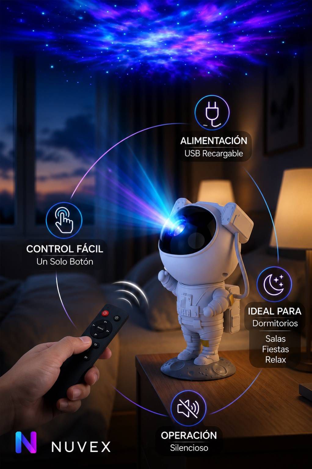 PROYECTOR ASTRONAUTA GALAXY PRO