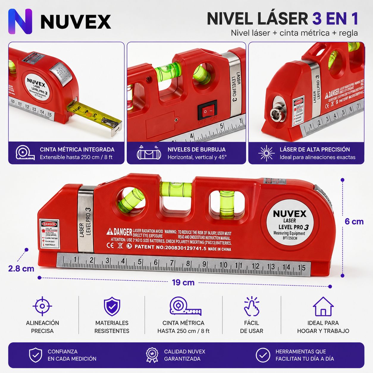 NIVELADOR LASER MULTIFUNCION PREMIUM